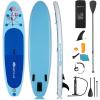 imageGoplus Inflatable Stand Up Paddle Board 10FT105FT11FT SUP with Accessory Pack Adjustable Paddle Carry Bag Fin Hand Pump Leash Repair Kit10 FT