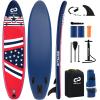 imageGoplus Inflatable Stand Up Paddle Board 10FT105FT11FT SUP with Accessory Pack Adjustable Paddle Carry Bag Fin Hand Pump Leash Repair Kit10 FT
