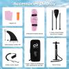 imageGoplus Inflatable Stand Up Paddle Board 10FT105FT11FT SUP with Accessory Pack Adjustable Paddle Carry Bag Fin Hand Pump Leash Repair Kit10 FT