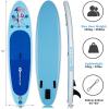 imageGoplus Inflatable Stand Up Paddle Board 10FT105FT11FT SUP with Accessory Pack Adjustable Paddle Carry Bag Fin Hand Pump Leash Repair Kit10 FT