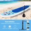 imageGoplus Inflatable Stand Up Paddle Board 10FT105FT11FT SUP with Accessory Pack Adjustable Paddle Carry Bag Fin Hand Pump Leash Repair Kit10 FT