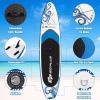imageGoplus Inflatable Stand Up Paddle Board 10FT105FT11FT SUP with Accessory Pack Adjustable Paddle Carry Bag Fin Hand Pump Leash Repair Kit11 FT