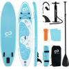 imageGoplus Inflatable Stand Up Paddle Board 10FT105FT11FT SUP with Accessory Pack Adjustable Paddle Carry Bag Fin Hand Pump Leash Repair Kit11 FT