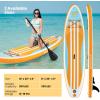 imageGoplus Inflatable Stand Up Paddle Board 10FT105FT11FT SUP with Accessory Pack Adjustable Paddle Carry Bag Fin Hand Pump Leash Repair Kit11 FT
