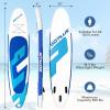 imageGoplus Inflatable Stand Up Paddle Board 10FT105FT11FT SUP with Accessory Pack Adjustable Paddle Carry Bag Fin Hand Pump Leash Repair Kit11 FT