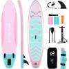 imageGoplus Inflatable Stand Up Paddle Board 10FT105FT11FT SUP with Accessory Pack Adjustable Paddle Carry Bag Fin Hand Pump Leash Repair Kit11 FT