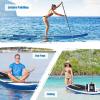imageGoplus Inflatable Stand Up Paddle Board 10FT105FT11FT SUP with Accessory Pack Adjustable Paddle Carry Bag Fin Hand Pump Leash Repair Kit11 FT