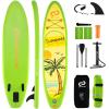 imageGoplus Inflatable Stand Up Paddle Board 10FT105FT11FT SUP with Accessory Pack Adjustable Paddle Carry Bag Fin Hand Pump Leash Repair Kit11 FT