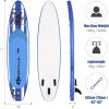 imageGoplus Inflatable Stand Up Paddle Board 10FT105FT11FT SUP with Accessory Pack Adjustable Paddle Carry Bag Fin Hand Pump Leash Repair Kit11 FT