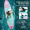 imageGoplus Inflatable Stand Up Paddle Board 10FT105FT11FT SUP with Accessory Pack Adjustable Paddle Carry Bag Fin Hand Pump Leash Repair Kit11 FT