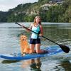 imageGoplus Inflatable Stand Up Paddle Board 10FT105FT11FT SUP with Accessory Pack Adjustable Paddle Carry Bag Fin Hand Pump Leash Repair Kit11 FT