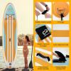 imageGoplus Inflatable Stand Up Paddle Board 10FT105FT11FT SUP with Accessory Pack Adjustable Paddle Carry Bag Fin Hand Pump Leash Repair Kit11 FT