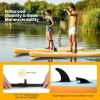 imageGoplus Inflatable Stand Up Paddle Board 10FT105FT11FT SUP with Accessory Pack Adjustable Paddle Carry Bag Fin Hand Pump Leash Repair Kit11 FT
