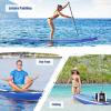 imageGoplus Inflatable Stand Up Paddle Board 10FT105FT11FT SUP with Accessory Pack Adjustable Paddle Carry Bag Fin Hand Pump Leash Repair Kit11 FT