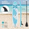 imageGoplus Inflatable Stand Up Paddle Board 10FT105FT11FT SUP with Accessory Pack Adjustable Paddle Carry Bag Fin Hand Pump Leash Repair Kit11 FT