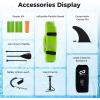 imageGoplus Inflatable Stand Up Paddle Board 10FT105FT11FT SUP with Accessory Pack Adjustable Paddle Carry Bag Fin Hand Pump Leash Repair Kit11 FT