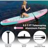 imageGoplus Inflatable Stand Up Paddle Board 10FT105FT11FT SUP with Accessory Pack Adjustable Paddle Carry Bag Fin Hand Pump Leash Repair Kit11 FT