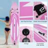 imageGoplus Inflatable Stand Up Paddle Board 10FT105FT11FT SUP with Accessory Pack Adjustable Paddle Carry Bag Fin Hand Pump Leash Repair Kit11 FT