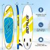 imageGoplus Inflatable Stand Up Paddle Board 10FT105FT11FT SUP with Accessory Pack Adjustable Paddle Carry Bag Fin Hand Pump Leash Repair Kit11 FT