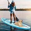 imageGoplus Inflatable Stand Up Paddle Board 10FT105FT11FT SUP with Accessory Pack Adjustable Paddle Carry Bag Fin Hand Pump Leash Repair Kit11 FT