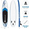 imageGoplus Inflatable Stand Up Paddle Board 10FT105FT11FT SUP with Accessory Pack Adjustable Paddle Carry Bag Fin Hand Pump Leash Repair Kit11 FT