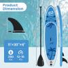 imageGoplus Inflatable Stand Up Paddle Board 10FT105FT11FT SUP with Accessory Pack Adjustable Paddle Carry Bag Fin Hand Pump Leash Repair Kit11 FT