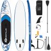 imageGoplus Inflatable Stand Up Paddle Board 10FT105FT11FT SUP with Accessory Pack Adjustable Paddle Carry Bag Fin Hand Pump Leash Repair Kit11 FT