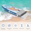 imageGoplus Inflatable Stand up Paddle Board 1010511 SUP 6quot Thick with Premium Accessories Adjustable Aluminum Paddle Leash Carry Bag Hand Pump Removable Fin ISUP for Adults11 FT