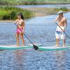 imageGoplus Inflatable Stand up Paddle Board 1010511 SUP 6quot Thick with Premium Accessories Adjustable Aluminum Paddle Leash Carry Bag Hand Pump Removable Fin ISUP for Adults11 FT