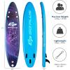 imageGoplus Inflatable Stand up Paddle Board 1010511 SUP 6quot Thick with Premium Accessories Adjustable Aluminum Paddle Leash Carry Bag Hand Pump Removable Fin ISUP for Adults11 FT