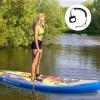 imageGoplus Inflatable Stand up Paddle Board 1010511 SUP 6quot Thick with Premium Accessories Adjustable Aluminum Paddle Leash Carry Bag Hand Pump Removable Fin ISUP for Adults11 FT