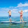imageGoplus Inflatable Stand up Paddle Board 1010511 SUP 6quot Thick with Premium Accessories Adjustable Aluminum Paddle Leash Carry Bag Hand Pump Removable Fin ISUP for Adults11 FT