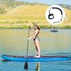 imageGoplus Inflatable Stand up Paddle Board 1010511 SUP 6quot Thick with Premium Accessories Adjustable Aluminum Paddle Leash Carry Bag Hand Pump Removable Fin ISUP for Adults11 FT