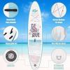 imageGoplus Inflatable Stand up Paddle Board 1010511 SUP 6quot Thick with Premium Accessories Adjustable Aluminum Paddle Leash Carry Bag Hand Pump Removable Fin ISUP for Adults11 FT