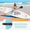 imageGoplus Inflatable Stand up Paddle Board 1010511 SUP 6quot Thick with Premium Accessories Adjustable Aluminum Paddle Leash Carry Bag Hand Pump Removable Fin ISUP for Adults105 FT