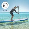 imageGoplus Inflatable Stand up Paddle Board 1010511 SUP 6quot Thick with Premium Accessories Adjustable Aluminum Paddle Leash Carry Bag Hand Pump Removable Fin ISUP for Adults11 FT