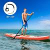 imageGoplus Inflatable Stand up Paddle Board 1010511 SUP 6quot Thick with Premium Accessories Adjustable Aluminum Paddle Leash Carry Bag Hand Pump Removable Fin ISUP for Adults11 FT