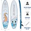 imageGoplus Inflatable Stand up Paddle Board 1010511 SUP 6quot Thick with Premium Accessories Adjustable Aluminum Paddle Leash Carry Bag Hand Pump Removable Fin ISUP for Adults11 FT