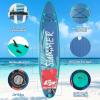 imageGoplus Inflatable Stand up Paddle Board 1010511 SUP 6quot Thick with Premium Accessories Adjustable Aluminum Paddle Leash Carry Bag Hand Pump Removable Fin ISUP for Adults11 FT