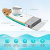 imageGoplus Inflatable Stand up Paddle Board 1010511 SUP 6quot Thick with Premium Accessories Adjustable Aluminum Paddle Leash Carry Bag Hand Pump Removable Fin ISUP for Adults11 FT