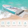 imageGoplus Inflatable Stand up Paddle Board 1010511 SUP 6quot Thick with Premium Accessories Adjustable Aluminum Paddle Leash Carry Bag Hand Pump Removable Fin ISUP for Adults11 FT