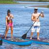 imageGoplus Inflatable Stand up Paddle Board 1010511 SUP 6quot Thick with Premium Accessories Adjustable Aluminum Paddle Leash Carry Bag Hand Pump Removable Fin ISUP for Adults11 FT