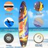 imageGoplus Inflatable Stand up Paddle Board 1010511 SUP 6quot Thick with Premium Accessories Adjustable Aluminum Paddle Leash Carry Bag Hand Pump Removable Fin ISUP for Adults11 FT