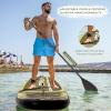imageGoplus Inflatable Stand up Paddle Board iSUP Cruiser 6quot Thickness iSUP Package w3 Fins Thuster Adjustable Paddle Pump Kit and Carry Backpack Tiger 11 FT
