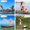 imageGoplus Inflatable Stand up Paddle Board iSUP Cruiser 6quot Thickness iSUP Package w3 Fins Thuster Adjustable Paddle Pump Kit and Carry Backpack Tiger 11 FT