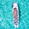 imageGoplus Inflatable Stand up Paddle Board iSUP Cruiser 6quot Thickness iSUP Package w3 Fins Thuster Adjustable Paddle Pump Kit and Carry Backpack Wave 10 FT