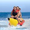 imageGoplus Inflatable Towable Tubes for Boating 13 Rider Hot Dog Tube wElectric Air Pump Carrying Bag Water Recreation Sports Banana Boat for Towing Rider