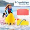 imageGoplus Inflatable Towable Tubes for Boating 13 Rider Hot Dog Tube wElectric Air Pump Carrying Bag Water Recreation Sports Banana Boat for Towing Rider