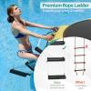 imageGoplus Inflatable Water Trampoline 10FT12FT15FT Recreational Water Bouncer wElectric Inflator Rope Ladder Mooring Ropes Anchor Adults Youth Bounce Swim Platform for Lakes Pools15FTYellowGreen