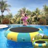 imageGoplus Inflatable Water Trampoline 10FT12FT15FT Recreational Water Bouncer wElectric Inflator Rope Ladder Mooring Ropes Anchor Adults Youth Bounce Swim Platform for Lakes Pools15FTYellowGreen